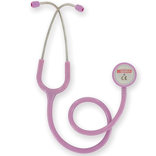 Gima Dúfono Adulto Clásico de Doble Cabezal, Estetoscopio con Pabellón de Acero Inoxidable y Diadema con Doble Resorte Interno, Lila, 32541