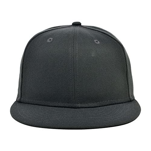 Image of Lids Blank Premium Full Court w /Colored Under Visor Fitted Cap