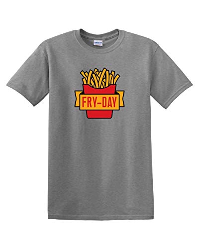 CreateMyTee | Fryday | Adult Funny French Fry Lover Food Humor Weekday Puns
