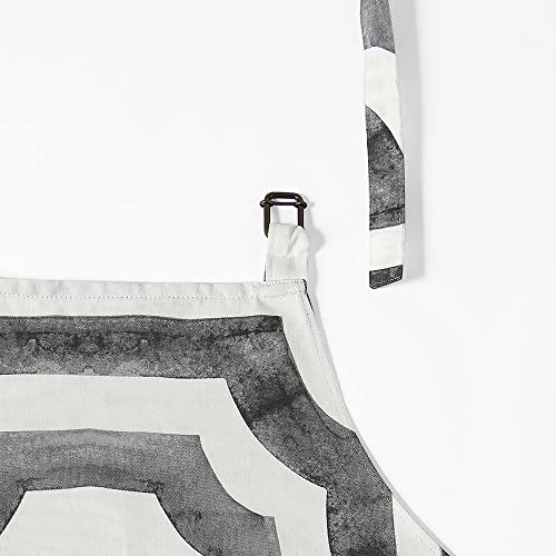 Image of HPD Half Price Drapes Aprons for Men Women with Large Pockets Adjustable Unisex PRTW-D23A-AP Mecca Printed Cotton, 27 X 34 Inch, Mecca Steel