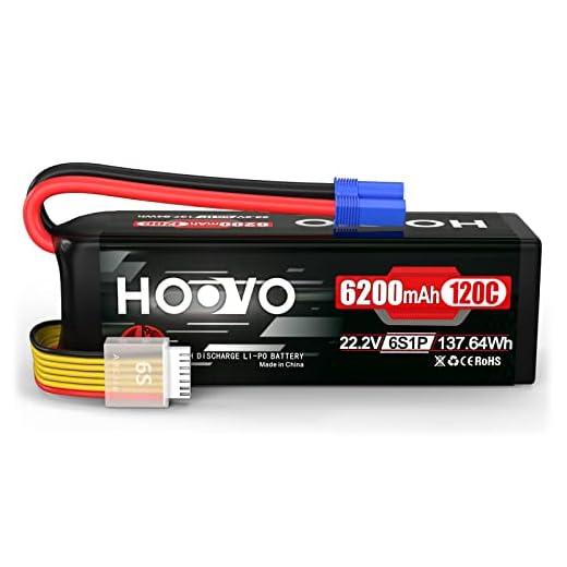 HOOVO 6S LiPo Battery 22.2V 6200mAh 120C with EC5 Plug Softcase RC Battery for RC Quadcopter Truck Boat Airplane Helicopter UAV Drone FPV