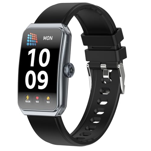 Moremore Rastreador de fitness con frecuencia cardíaca 24/7, oxígeno en sangre, presión arterial, rastreador de sueño, reloj de fitness impermeable, rastreador de actividad con rastreador de pasos