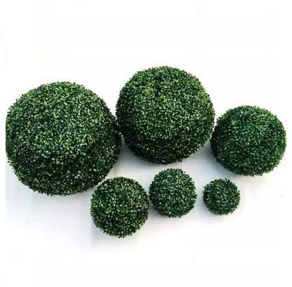 Artificial and Dried Flower Grass Bonsai Artificial Topiary 12/18/23/28/35cm Green Simulation Ball Shop Mall Supplies Indoor Outdoor Decoration - ( Color: 35cm )