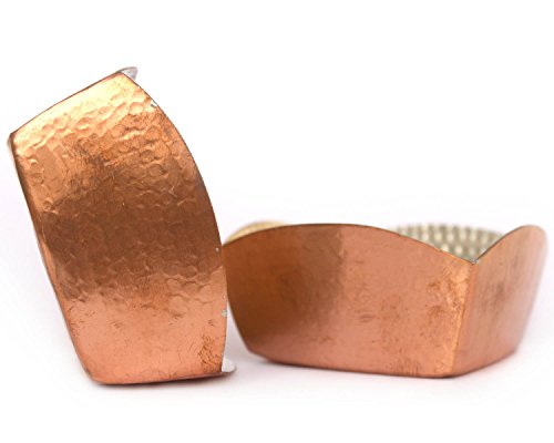De Kulture Works 4335476518 Dekulture Hand Hammered Pure Copper Square Serving Bowl Set  thumb #4