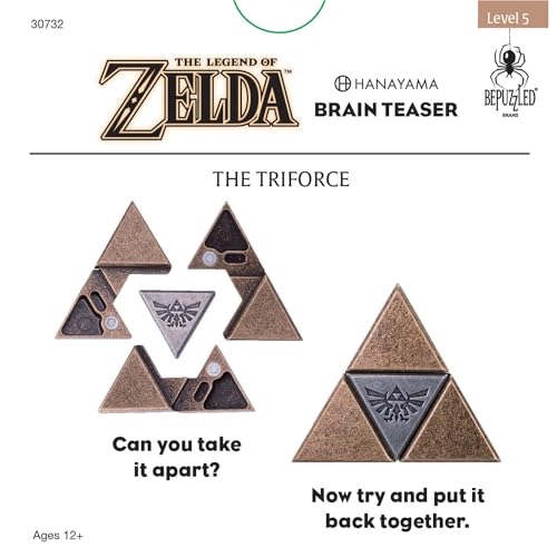 Hanayama 30732 Bepuzzled, Legend Of Zelda Triforce Hanayama Cast Brain Teaser Mensa Rated Level 5 thumb #1