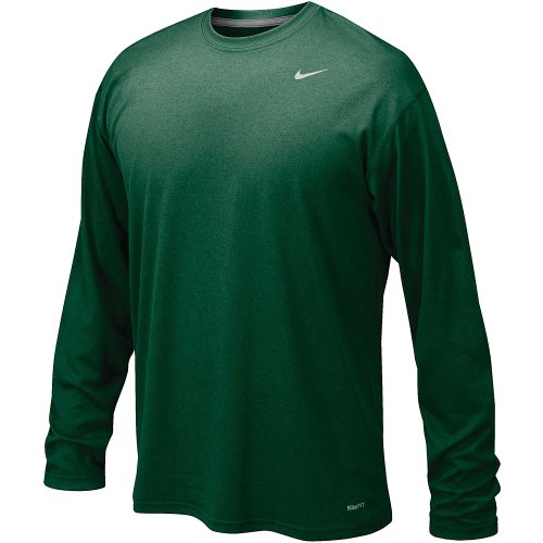 Nike Men's Legend Long Sleeve Tee (XXX-Large, Dark Green)