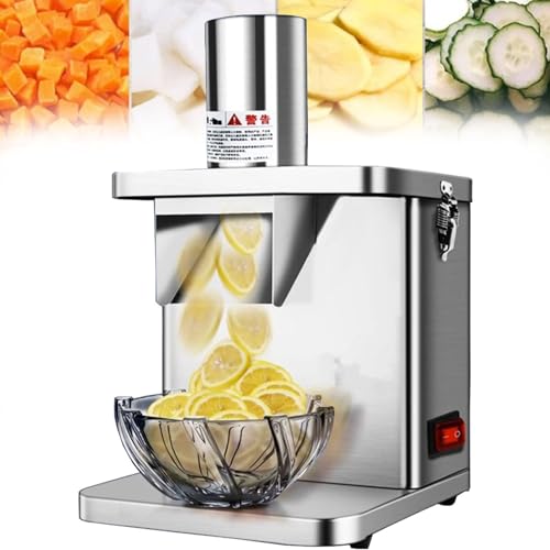 Cortadora eléctrica comercial de verduras y frutas 250W