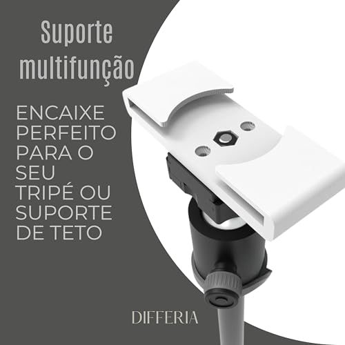 Suporte de Teto, Parede e Tripé Compatível para Projetor Salange MagCubic HY300, Branco