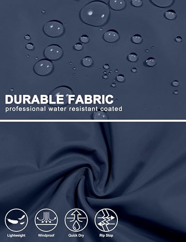 Little Donkey Andy Men’s Lightweight Windbreaker Jacket Breathable Windproof Hooded Wind Coat Hiking Running Golf Travel3