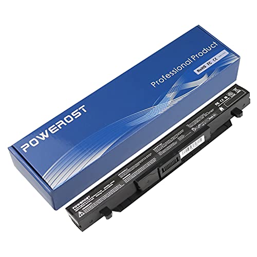 Powerost A41N1424 Laptop Battery for Asus ROG GL552V FX-PRO ZX50 ZX50J ZX50JX ZX50V N552VW GL552VW GL552VW-DH74 DH71 GL552JX GL552J GL552 X50J X555 FZ50 FX50VW FX-Plus Notebook Battery (14.4V/48Wh)