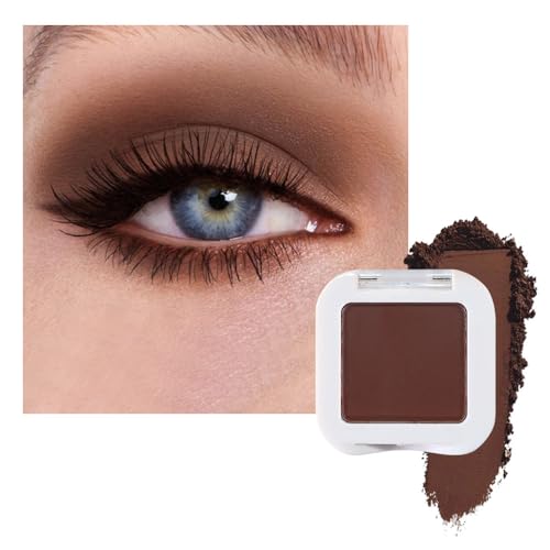 evpct Dark Brown Matte Eyeshadow Singles, Coffee Mocha Cocoa Chocolate Brown Cream Single Matte Eye...