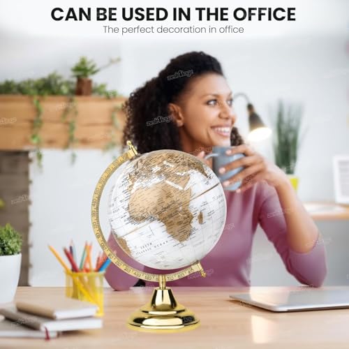 Image of Zest 4 Toyz Educational World Globe for Study With Magnifying Glass | 12 inch Height | Globe for Kids | Educational Learning Toy | Perfect for Learning | Perfect for Kids