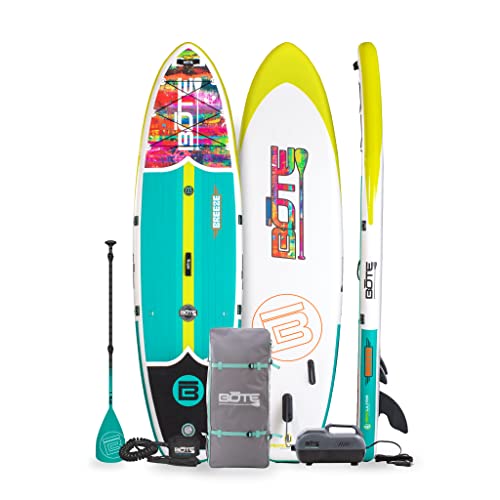 Bote Sup Breeze Aero Magnepod Inflatable Stand Up Paddle Board Package Includes Leash Electric Pump Bundle Blow Up Isup Great For Adults Kids Family Friendly Multiple Sizes Color Options #TOP10