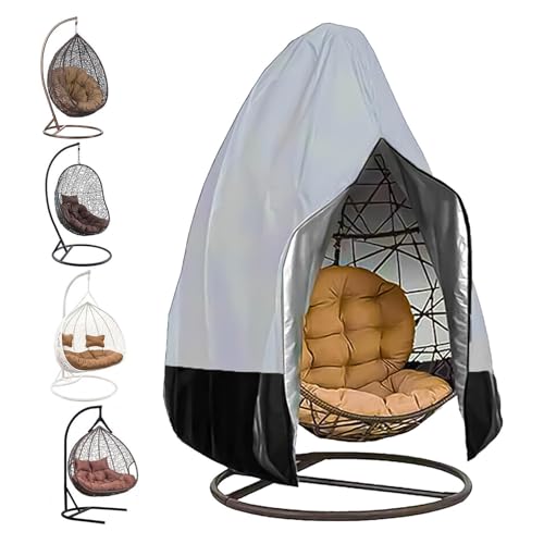 YSMSMZJK Funda Balancin Jardin Exterior A Prueba De Viento, Lluvia Y Nieve Funda Silla Colgante Cubierta Exterior,Gray-230x200cm
