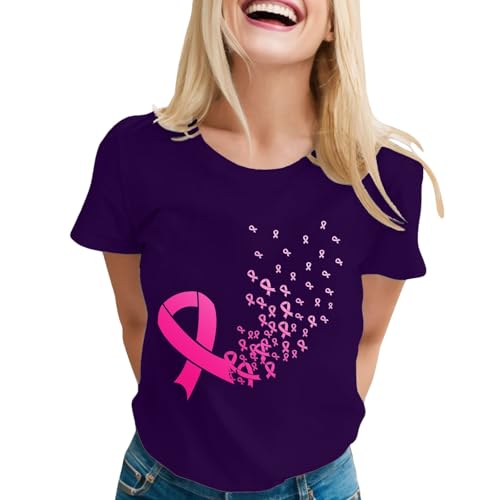 Tee shirt rose Octobre Rose idéal pour vos vacances et le bureau