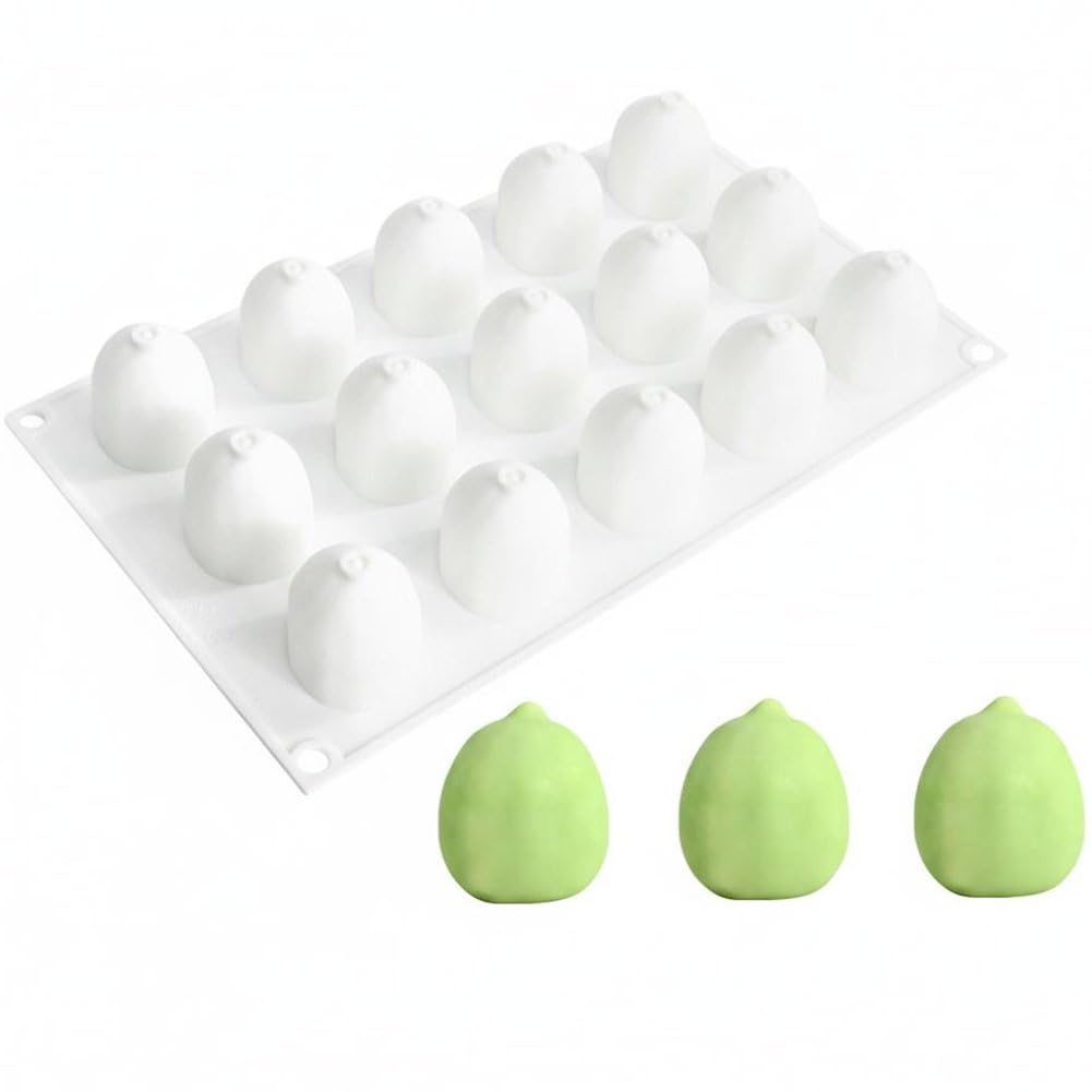 Sslvya 3D Lemon Silicone Mold for Mousse Cake, 3D Fruit Pudding Dessert Chocolate Molds for Baking Pastry, Ice Cream, Cake Decoration Mould Supplies