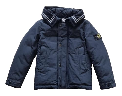 Stone Island Junior Daunenjacke mit Kapuze Kinder 731640734.V0029 blau (12 Jahre)