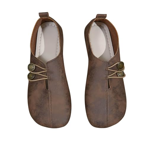 Retro Loafers for Women Fashion Boat Shoes Slip on Sneakers Business Lightweight Hiking Workout Footwear3