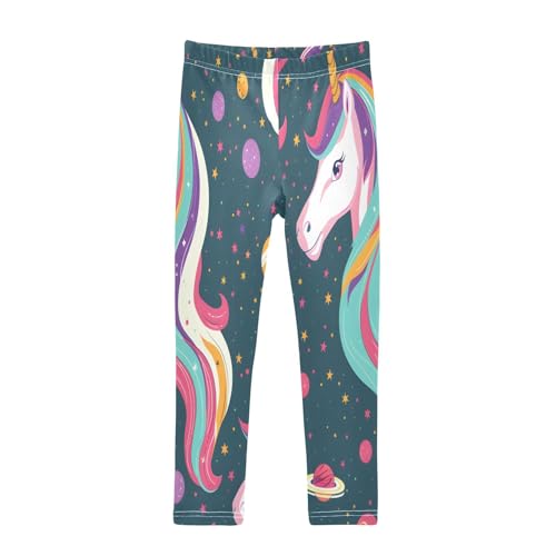 Toddler Girls Leggings Printed Yoga Pants Leggings Cuteness Unicorns Cosmos for Kids