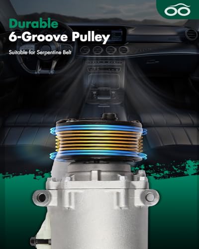 Image of SCITOO AC Compressor fit for ford For Explorer 4.0L 2002-2005 | Fast Cooling, Ultra Low Noise (≤72 dB) Air Conditioner Compressor for Summer, With Clutch, 2011549 2011549AM 140089NEW