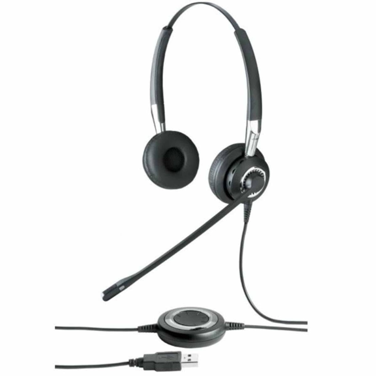 SIMPLETEK - Cuffie 2499-823-209 Duo USB + Bluetooth - Cancellazione del Rumore – Compatibili con Mac, Windows – Ottimizzate per Call Center