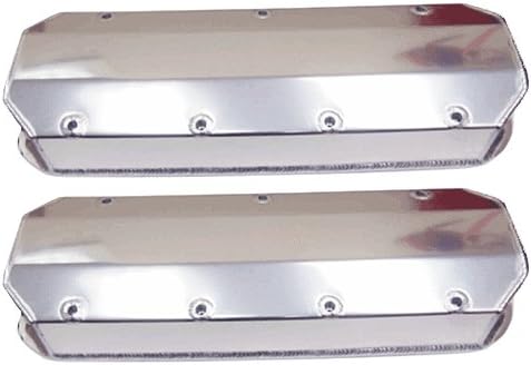 Proheader PV194 - BBC Chevy Polished Aluminum Fabricated Valve Covers Billet Rails