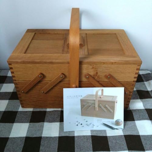 倉敷意匠計画室 ならのソーイングボックス 木製 国産 日本製裁縫箱 楢材 無垢