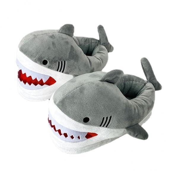 2 Pairs Anti-Slip Shark Furry Slippers Casual Floor Funny for Autumn Indoor|Clothing, Shoes & Accessories | Womens Shoes | Slippers-image-14