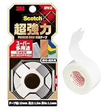 3M スコッチ 超強力両面テープ プレミアゴールド スーパー多用途 12mm×1.5m 1巻 KPS-12