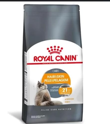 Ração Seca Hair & Skin Para Gatos Adultos 3kg Royal Canin
