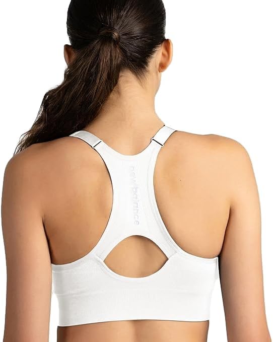 New Balance Women's Seamless Core Cami Sports Bra, Medium Impact, Women's Activewear Gym Bras, Removable Pads, Workout Set