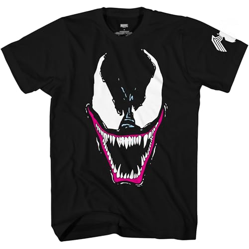 Venom Grin T-shirt Marvel adulte idéal pour les conventions et sorties urbaines