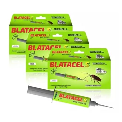 Kit Com 3 Repelente Veneno Mata Barata Em Gel Blatacel 10gr
