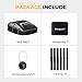 BougeRV Soft Rooftop Cargo Carrier Bag Water-Resistant Roof Bag Aero Car Top Carrier for Vehicle with Racks 900D PVC, Includes 6 Reinforced Straps, Storage Bag, Luggage Lock (39'' x 35