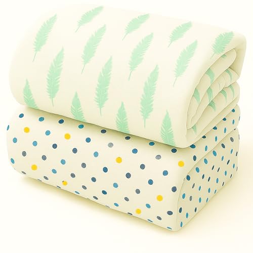 Image of Organic Cotton Muslin Pack of 2 Baby Bath Towel Cotton Cloth Premium Baby Washable, Reusable, Absorbent, Extra Soft 120 X 120 Cm Multi Dot & Multi Feather