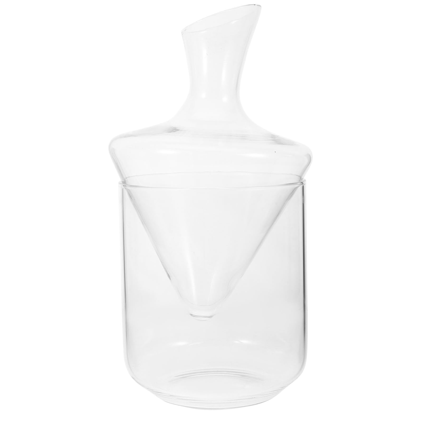 Decanter per Vino in Vetro, Forma Speciale, Classico | Caraffa Decanter per Vino da Bar, 1 Pezzo, Design Raffinato e Moderno per Servizio e Presentazione