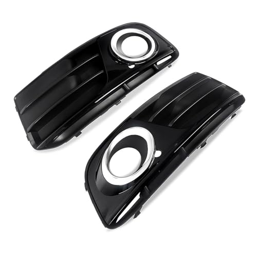 フォグライトカバー グリルベゼル フロントバンパー Audi Q5 2013-17 OEM部品番号 8R0807681M 8R0807682M カーアクセサリー(Left)