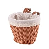 Aosekaa Bike Basket Liner Tote Bike Storage Basket Liner Practical Replace Cute Bike Basket Lining for Kids' Bike Tricycle Outdoor, 20x16.5x15.5cm