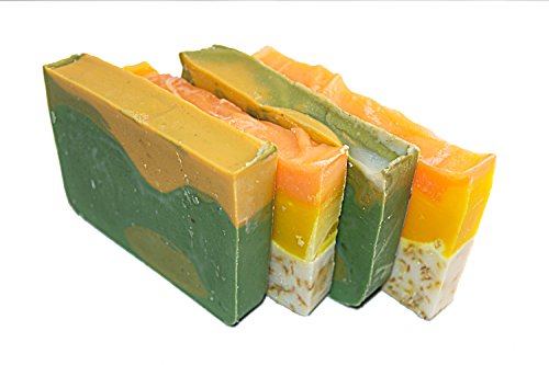 Citrus Soap Collection - 4(Four) 2Oz Guest Bars, Sample Size Soap -Natural Handmade Soaps With Orange Essential Oil. Orange Calendula And Avocado Soaps - Falls River Soap Company #TOP1