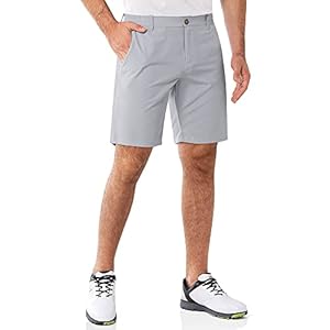 Herren Golf Shorts Stretch Bermuda Shorts UPF 50+ Leichte Kurze Golfhose Chino Shorts Summer Shorts mit 3 Tee-Halter & 4 Taschen 23 cm für Golfen