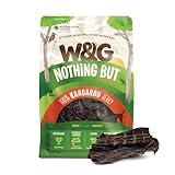 W&G Kangaroo Dog Treats — Single-Ingredient, Grain-Free, Hypoallergenic Training Snacks, 5oz (5oz, Kangaroo Jerky)