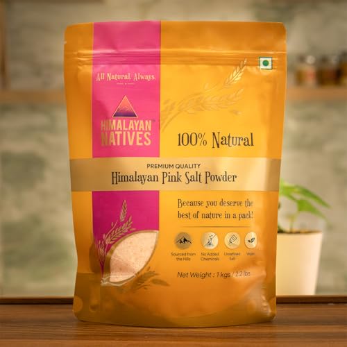 Image of Himalayan Natives Himalayan Pink Salt 1Kg | Sendha Namak | Mineral Rich | Pure Himalayan Salt