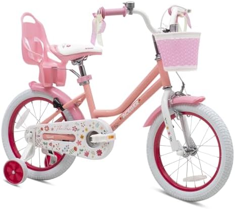 ACEGER Girls Bike with Basket for Ages 2-12 Years Old Kids, 12 14...