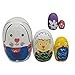 PRETYZOOM 5 Piezas Muñeca de Anidación de Conejo 5 Capas Muñecas de Anidación de Madera Pintadas Tradicionales de Matryoshka para Niños Niños Niños