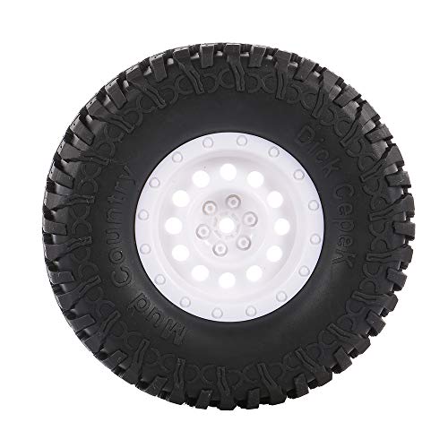 OWSOO 4 pcs 100mm 1.9 Polegada Aro De Borracha Do Pneu de Pneu Da Roda para 1/10 RC Traxxas Redcat T