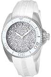 Invicta Women's Angel Stainless Steel Quartz Watch with Silicone Strap, White, 20 (Model: 22702)