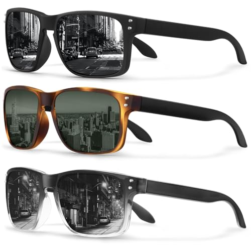 Image of KUGUAOK Polarized Sports Sunglasses for Men Driving Cycling Fishing Sun Glasses 100% UV Protection Goggles