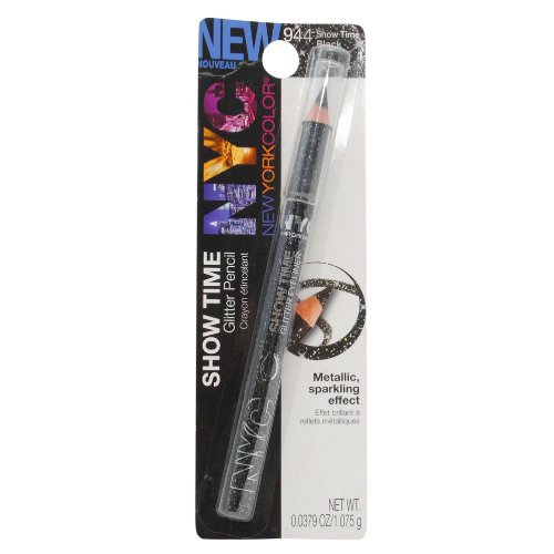 N.Y.C. SHOW TIME GLITTER PENCIL #944 SHOW TIME BLACK