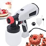 TFCFL 500W Cake Decorating Airbrush Kit,Chocolate Spray Gun Decor Manual Sandblasting 800ML Handheld...