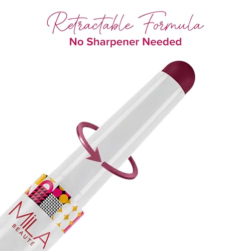 Image of Mila Beaute Lock & Pout Matte Crayon Lipstick for Women I Smudge Proof & Transfer-Proof Lipstick I Hydrating with Ceramides & Shea Butter I Highly Pigmented & Glides Smoothly | Suitable for Indian Skin Tones - All Eyes